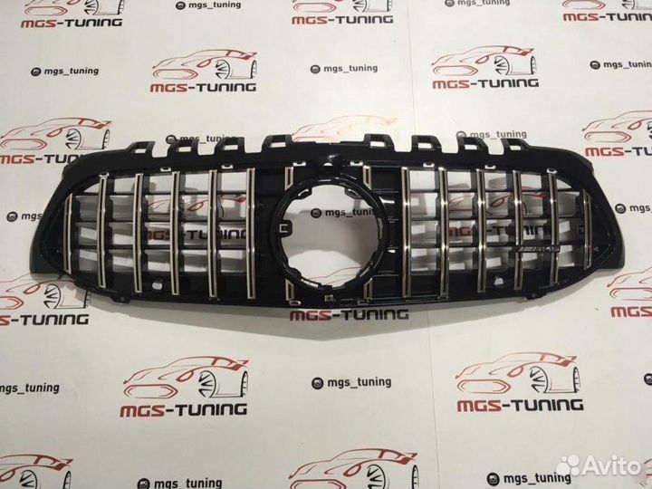 Решетка Mercedes A-class w177 GT Под камеру + AMG