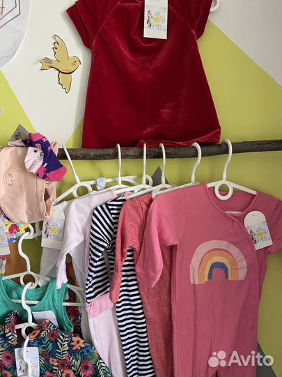 Пакет одежды на девочку до годика 50 56 62 68 74