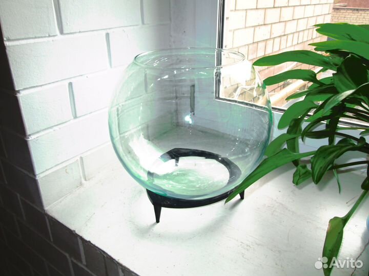 Аквариум круглый 20л ссср.Обогреватель aquael