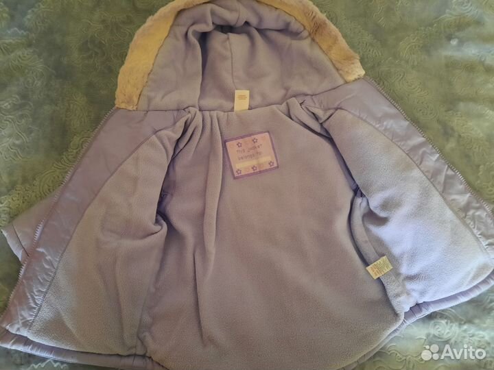 Куртка зимняя 86см для девочки