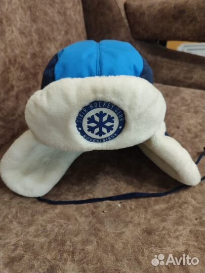 Шапка зимняя на мальчика 54 56