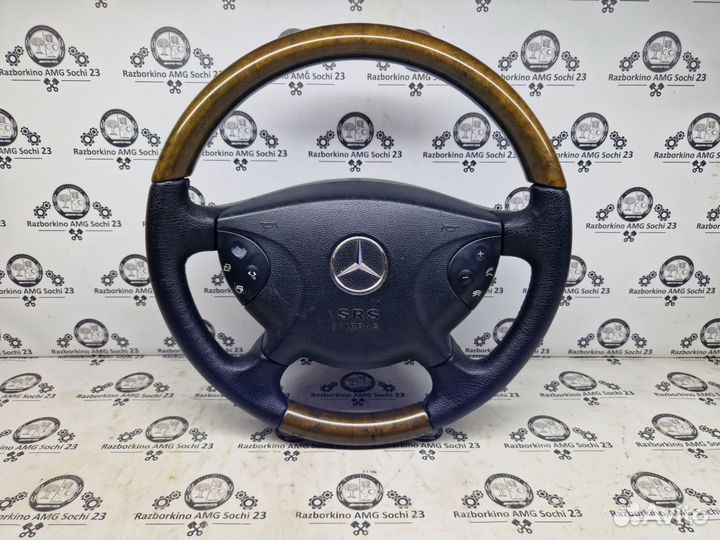 Руль дерево (рулевое колесо) Mercedes W211 W463