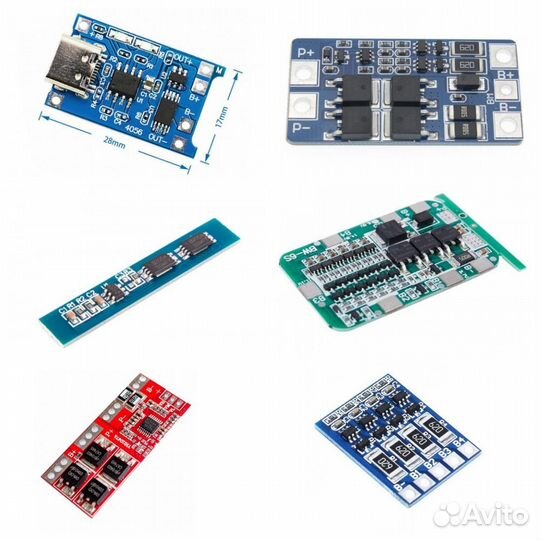 Модуль зарядки 18650 bms для li-ion аккумуляторов