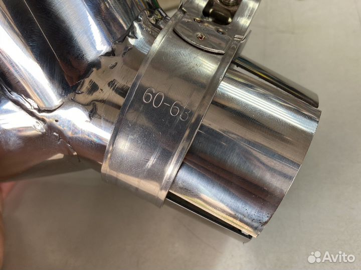Насадка на глушитель akrapovic двойная