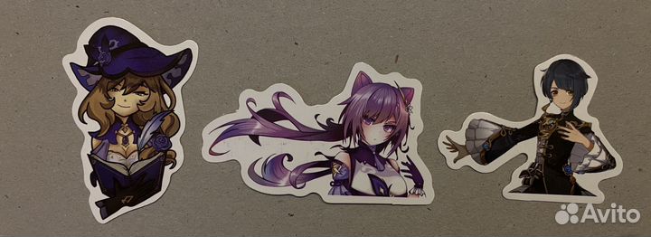 Стикеры наклейки genshin impact