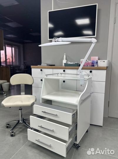 Светодиодная бестеневая LED-лампа на струбцине