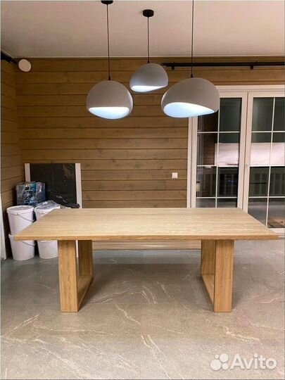 Стол обеденный (массив ясеня) japandi