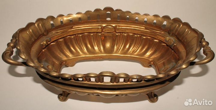 Большая Ваза, Фруктовница. Латунь Классика. Европа