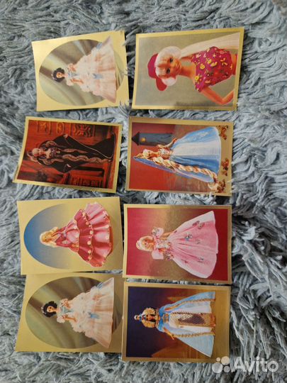Блестящие наклейки Barbie Panini 1995 Барби Мода