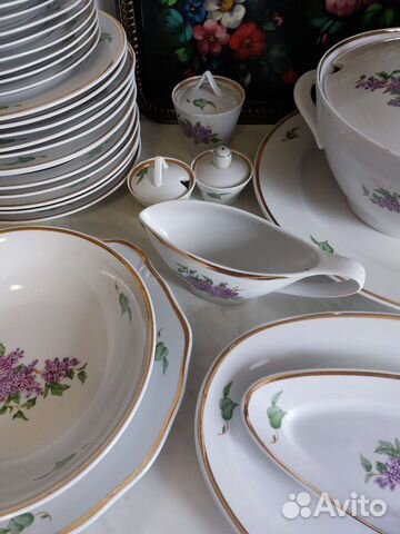 Сервиз столовый. Дулево