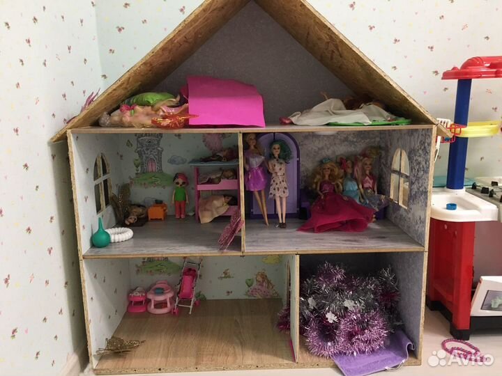 Домик кукольный для барби