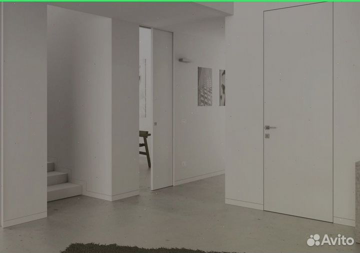 Дверь скрытая межкомнатная кромка черная 2300х700