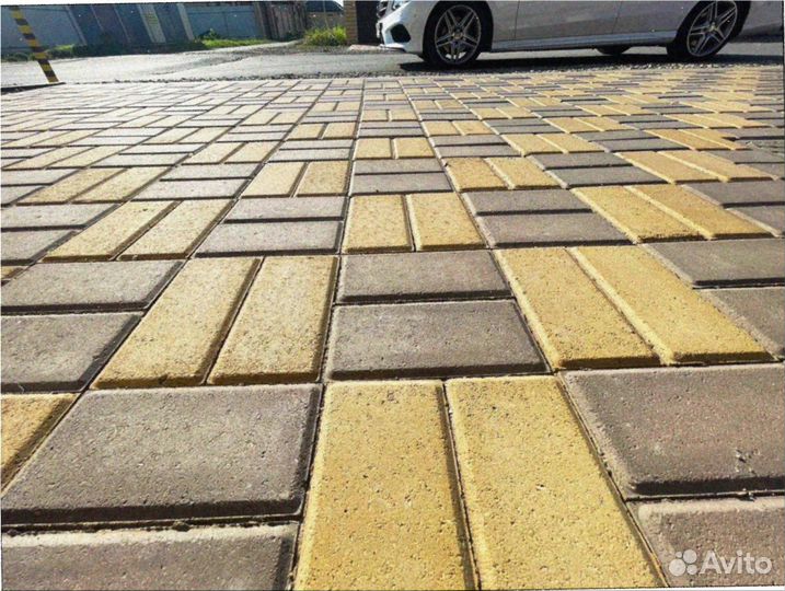 Тротуарная плитка брусчатка новый город