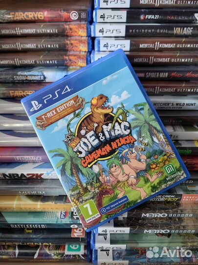 Игра Joe and Mac ps4, ps5