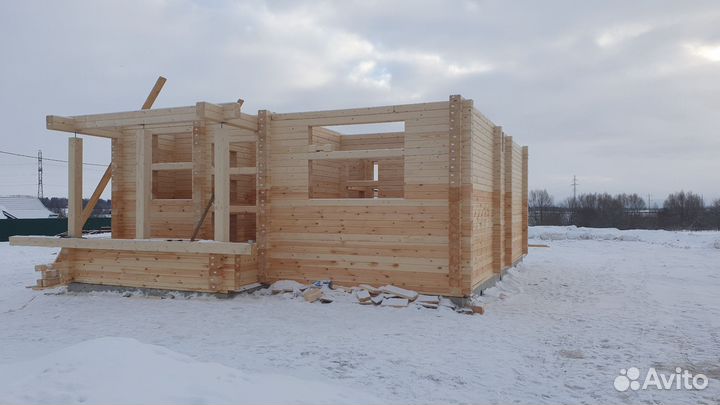 Сборка профилированного брус