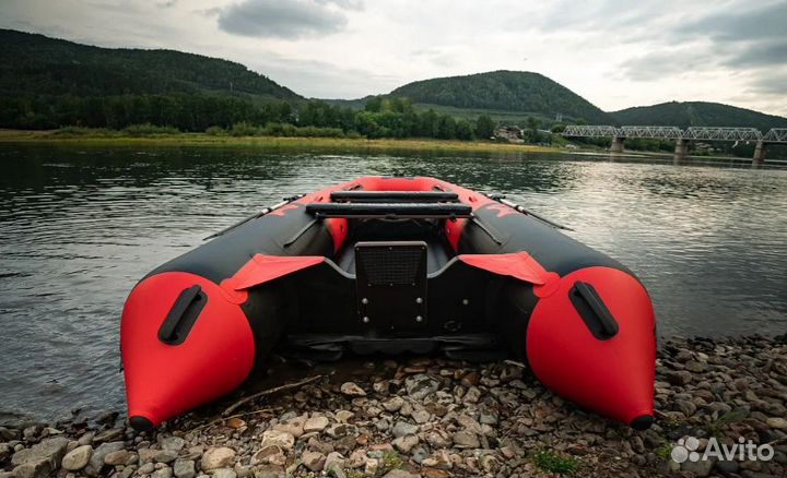 Лодка mishimo river JET 470 под водомет красный