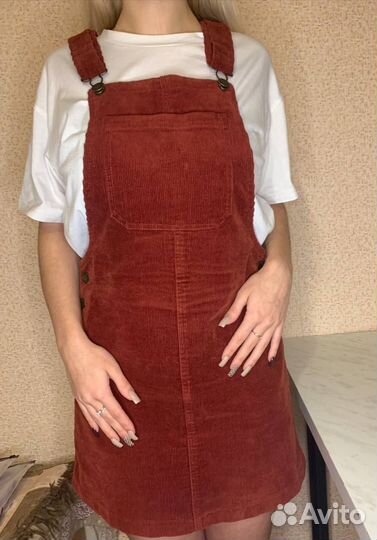 Вильветовый сарафан ostin