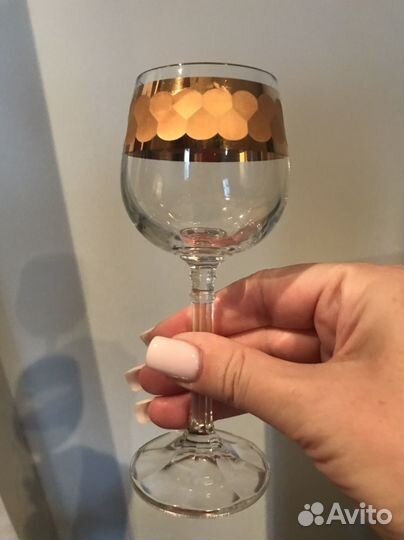 Хрустальные рюмки Богемия винтаж 80-е г