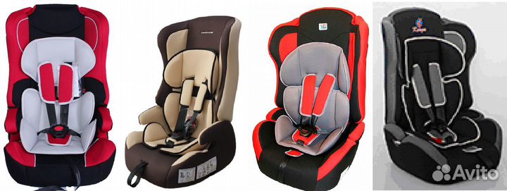 Автокресла детские от 1 до 12 лет новые