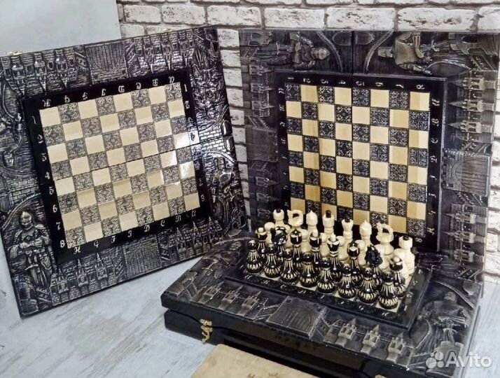 Шахматы нарды шашки 3 в 1