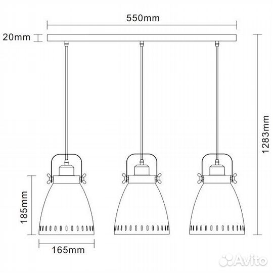 Светильник подвесной Camelion PL-428S-3 C73