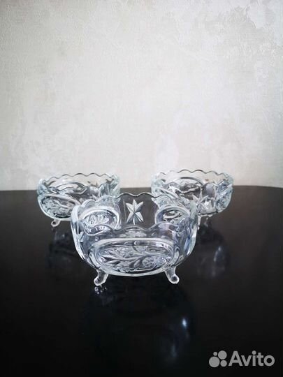 Хрустальные вазы/салатники/креманки