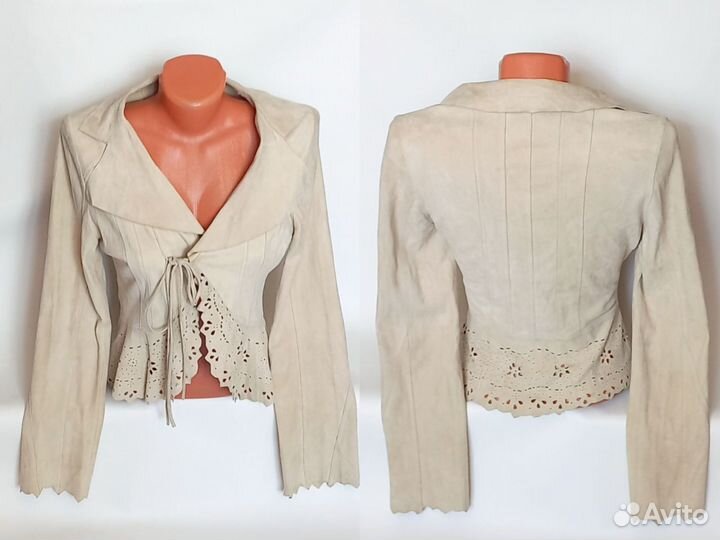 Жакет замшевый y2k 40 42 Франция