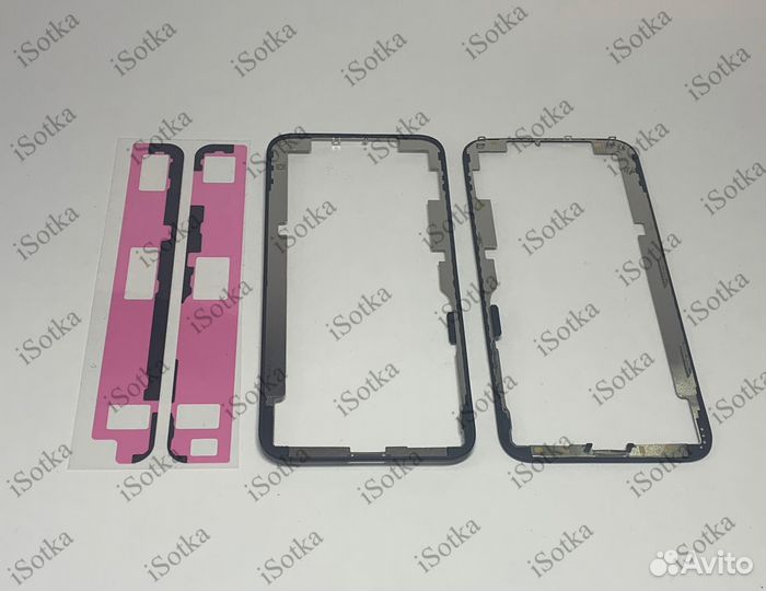Рамка дисплея со скотчем для iPhone XS OEM