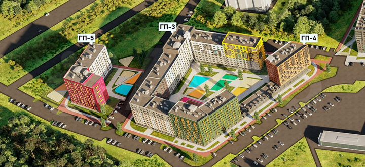 2-к. квартира, 53,8 м², 1/10 эт.