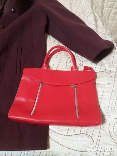 Сумка женская красная