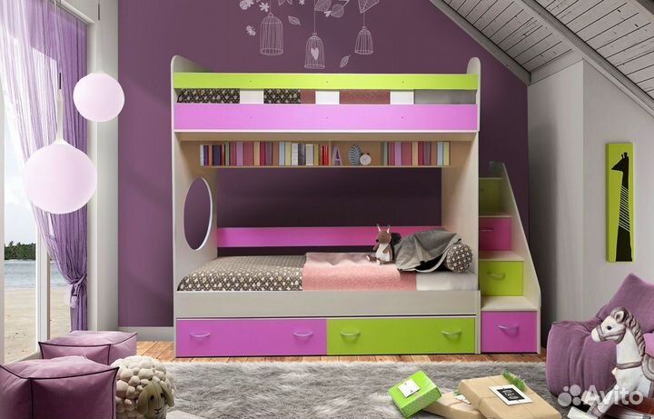 Двухъярусная кровать детская. Новая. Цвет на выбор