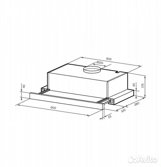 Кухонная вытяжка Lex Honver 2M 600 Inox