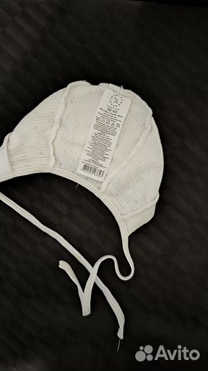 Шапочка для новорожденного чепчик 38-40