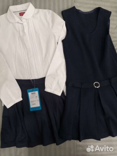 Форма школьная, сарафан, платье, юбка, блузка