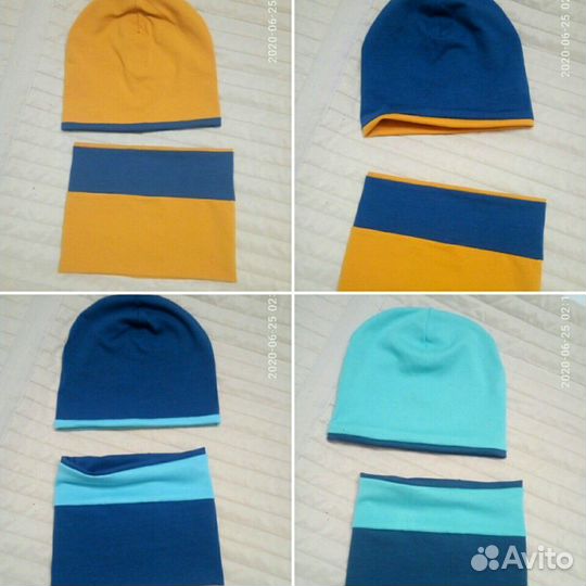 Шапка и снуд. Новые. Разные. Много