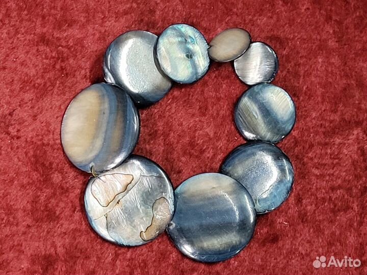 Бижутерия Браслет на резинке Перламутр 15-30 мм