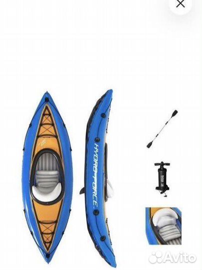 Байдарка каяк надувной на одного и на двоих новый
