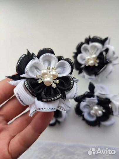 Бантики для волос ручной работы