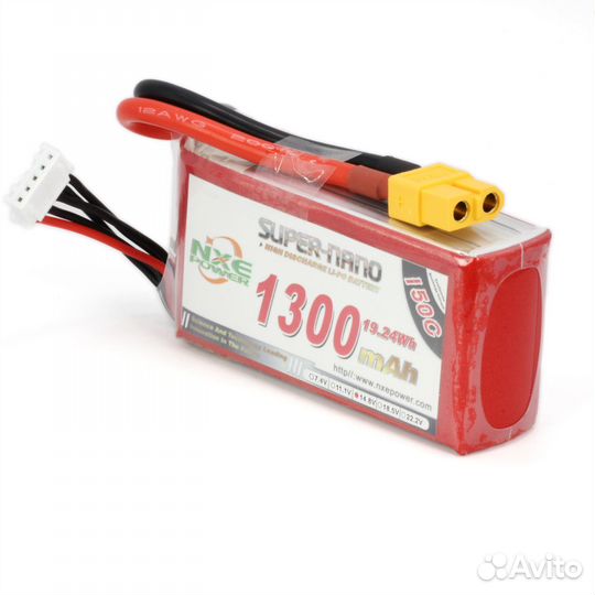 Аккумулятор LiPo 4S 1300mAh 150C (NXE) 14.8В