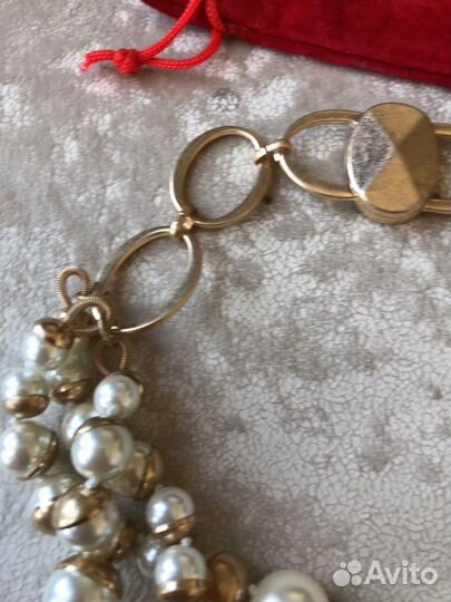 Шикарное колье ожерелье бусы