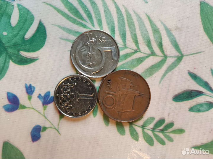 Монеты, чешские кроны