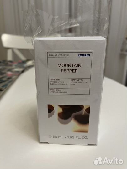 Туалетная вода korres Mountain pepper новый