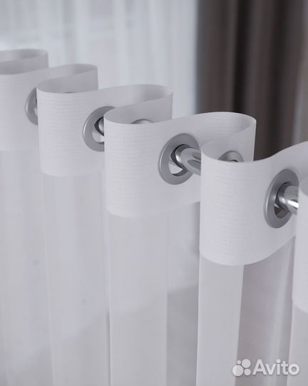 Тюль на люверсах