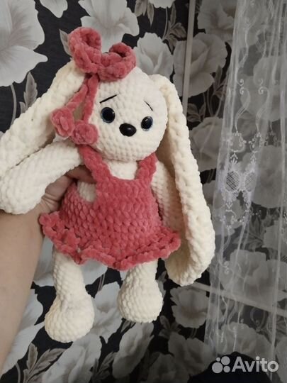Мягкая игрушка заяц ручной работы