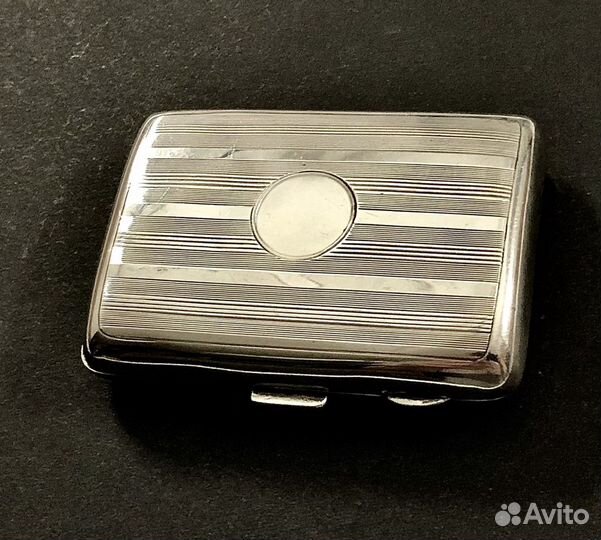 Портсигар антикварный серебряный 1921 год