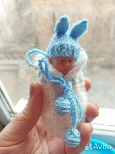 Силиконовый мини реборн