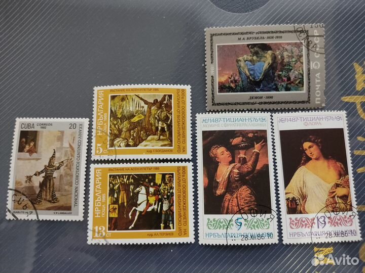 Наборы марок. Искусство и другие темы