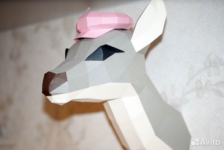 Голова оленёнка в детскую комнату