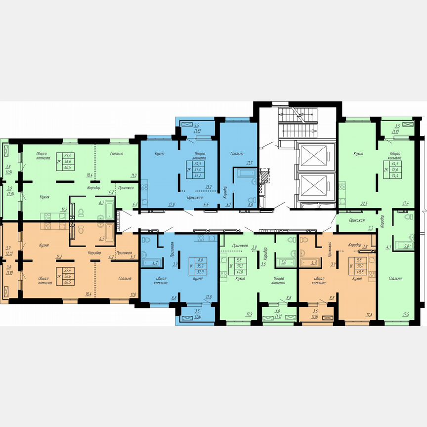 1-к. квартира, 37 м², 16/17 эт.