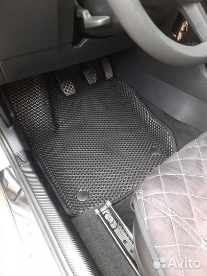 Эва авто коврики Рапид 1 с бортиками ева.eva 3d